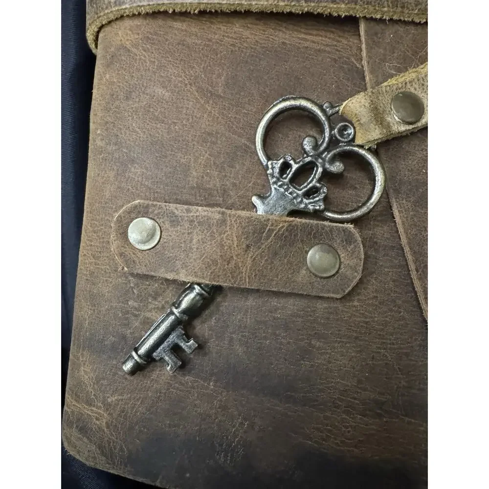 ‎NW/OT Nomad Crafts Co Vintage Leather Journal Handmade Deckle Edge ‎9